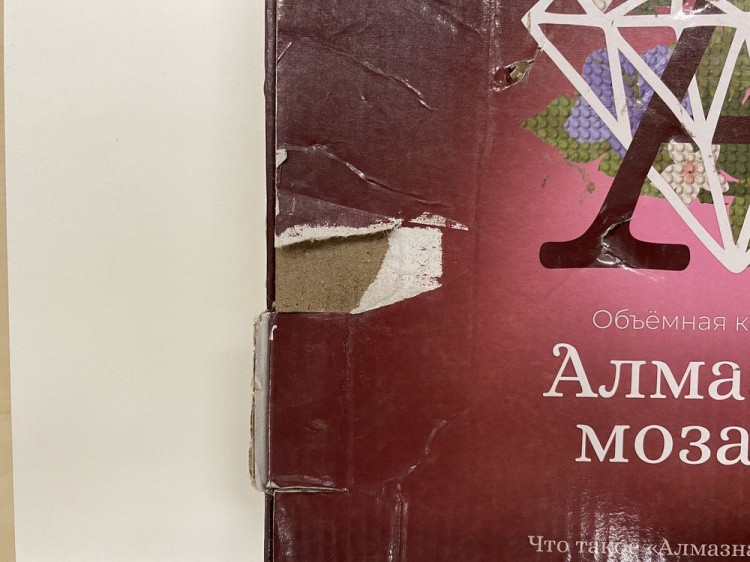 УЦЕНКА. Алмазная вышивка 5D «Учусь плавать» (порвана коробка) — картинка 4