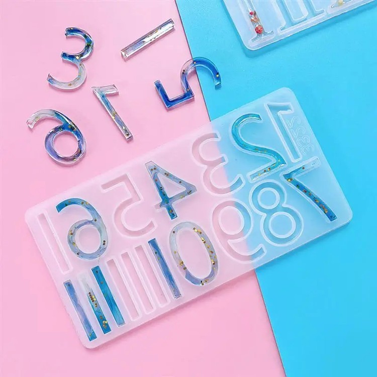 Силиконовый молд - Арабские цифры, 15x8см, 1 шт. — картинка 2