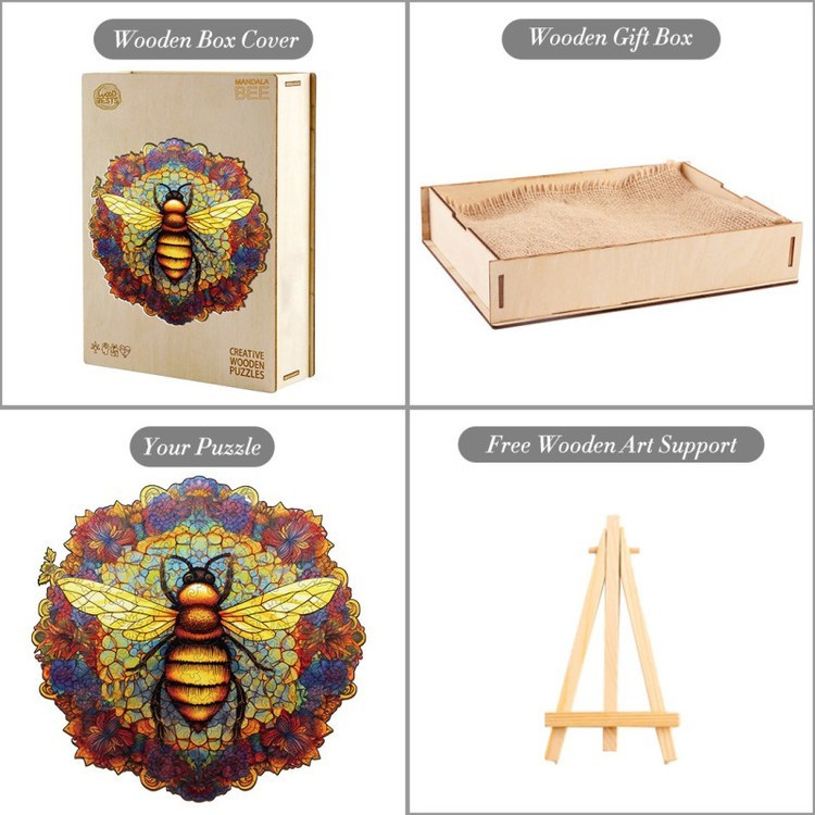 Деревянные пазлы «Золотая пчела L», Woodbests — картинка 6