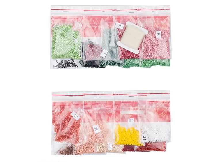 Набор вышивки бисером «Фламинго» — картинка 4