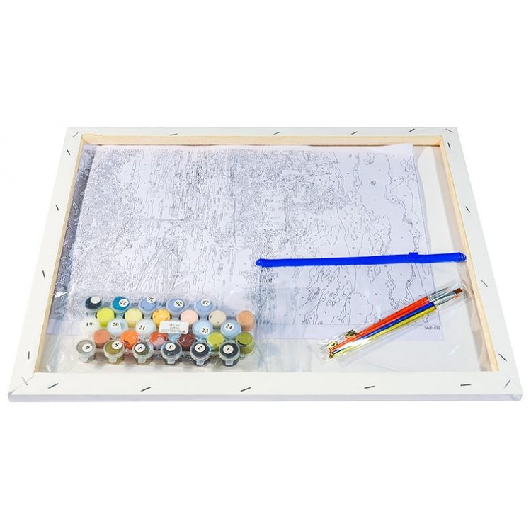 Картина по номерам «Летний городок» — картинка 3