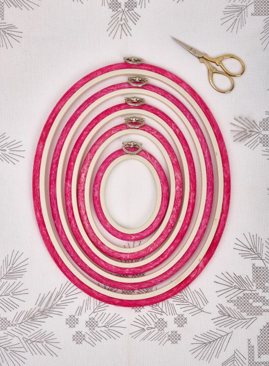 Пяльцы-рамка каучуковые овальные диаметр 220х270 мм, h=10, Nurge — картинка 4