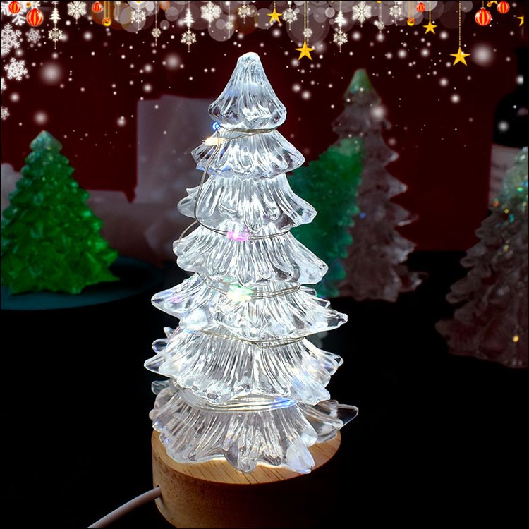 Силиконовый молд - Свеча ёлка №2, 12x7см 1 шт. — картинка 2