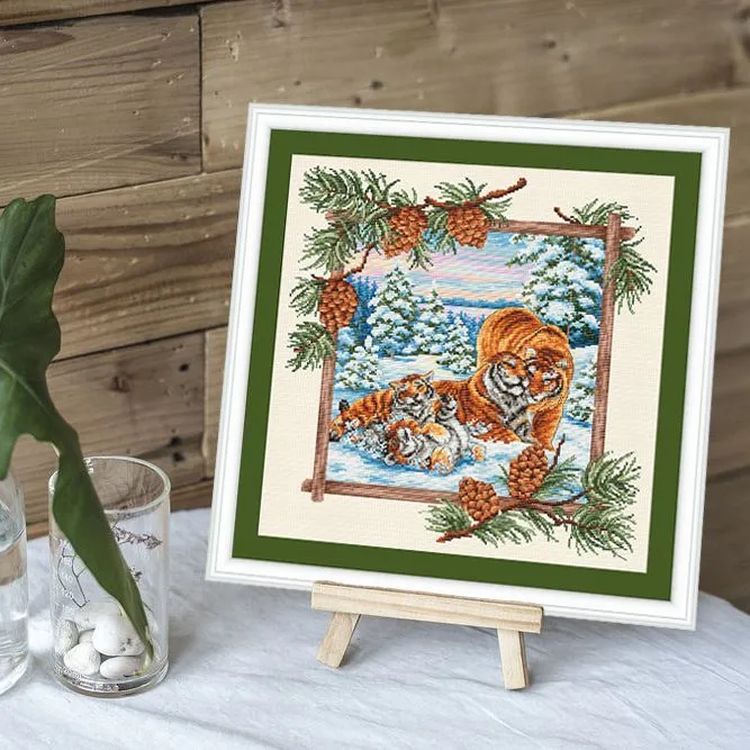 Набор для вышивания «Таежная семья. Тигры» — картинка 8