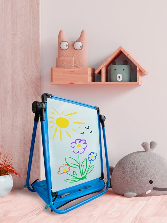 Магнитно-маркерная доска, 47х52 см, голубая — картинка 3