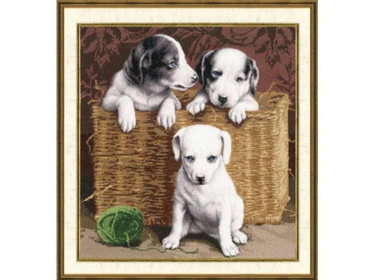 Набор для вышивания «Щенки» — картинка 2