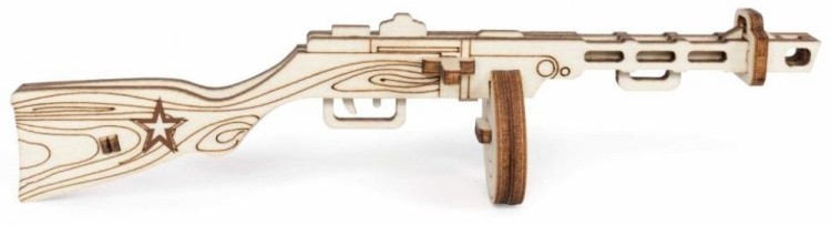 Конструктор из дерева «Пистолет-пулемёт», Армия России — картинка 3
