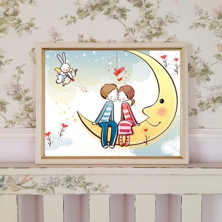 Картина по номерам «Свидание на луне» — картинка 2