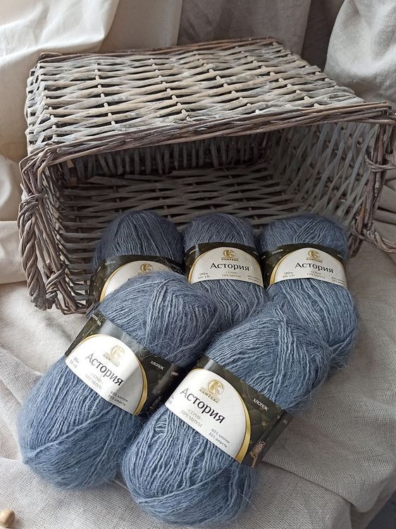 Пряжа Камтекс Астория (169), серый, 5 шт. по 50 г — картинка 2