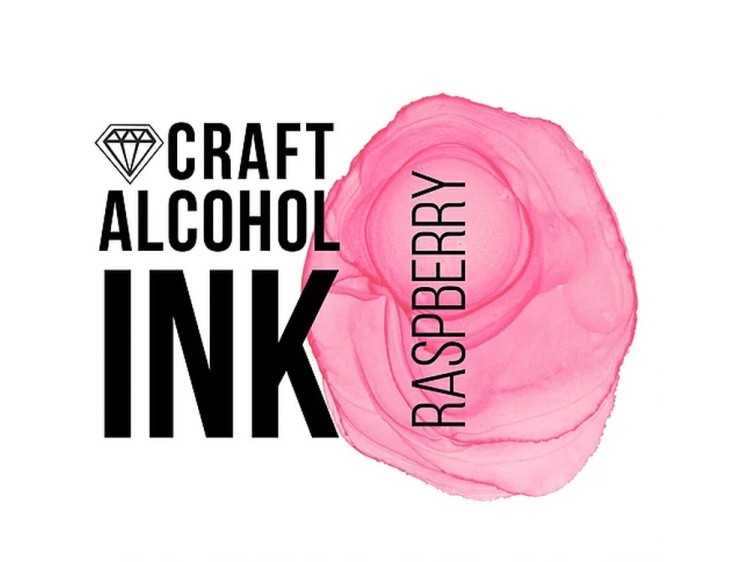 Алкогольные чернила малиновые (Raspberry) 20 мл, Craft Alcohol INK — картинка 2