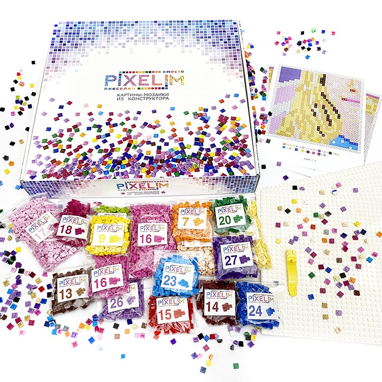 Картина-мозаика из конструктора PIXELIM «Оленёнок Бемби» — картинка 5