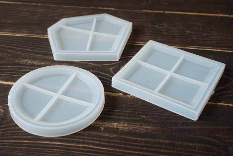 Силиконовый молд для эпоксидной смолы - Подстаканник тарелка - круг (1 шт.) — картинка 4