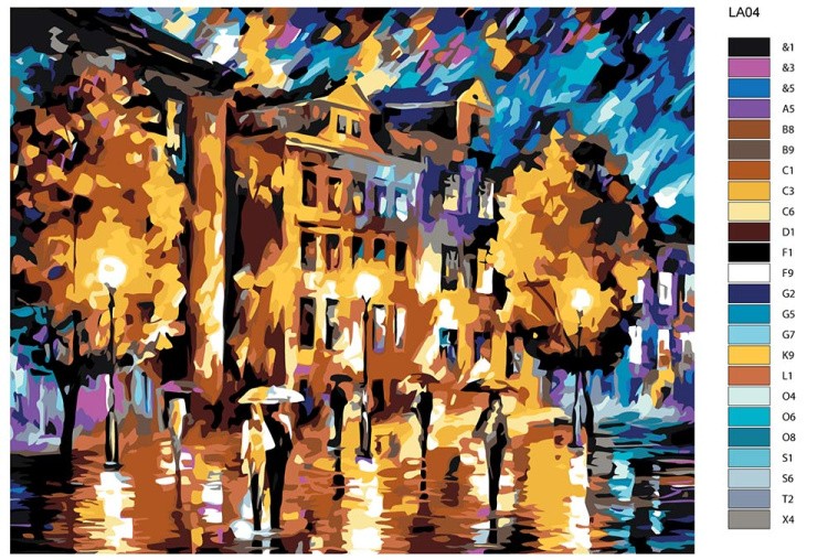 Картина по номерам «Ночная тайна» — картинка 2