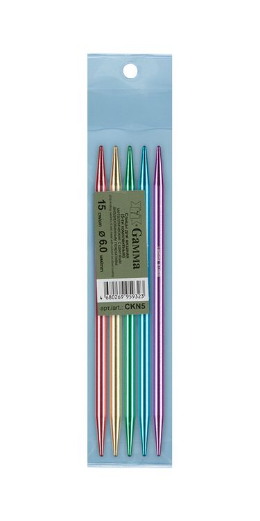 Спицы 5-ти комплектные 15 см, металл, d 6 мм, Gamma — картинка 2