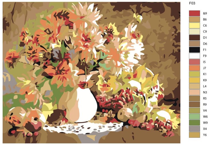 Картина по номерам «Осенняя композиция» — картинка 2