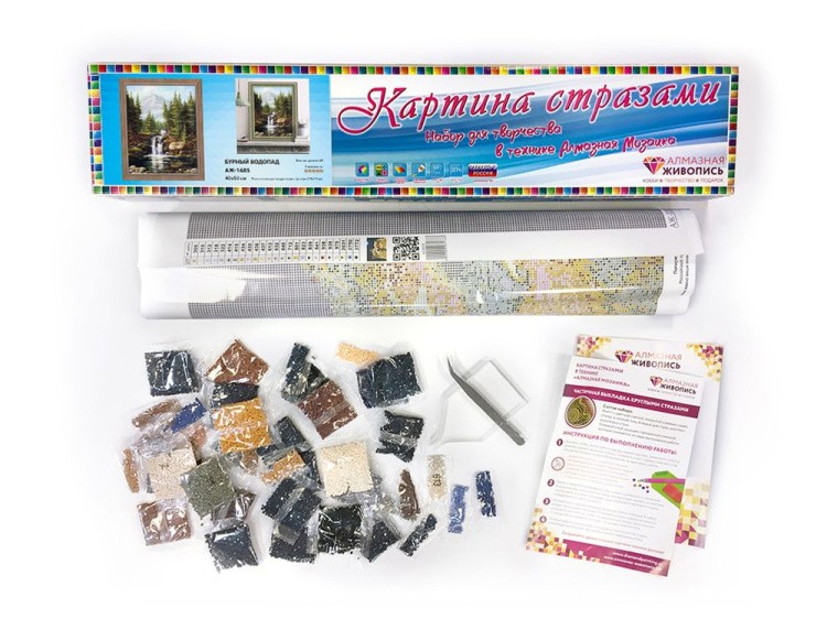 Алмазная вышивка «Бурный водопад» — картинка 3