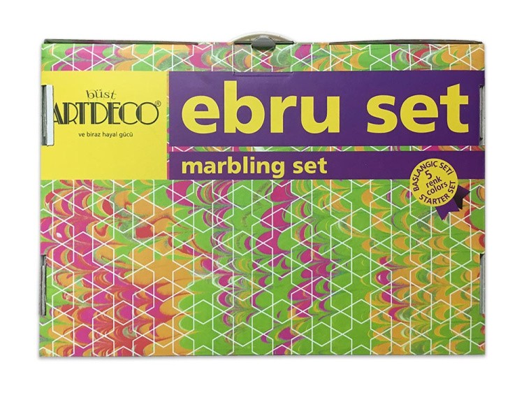 Набор для эбру 5 цветов, ArtDeco — картинка 6
