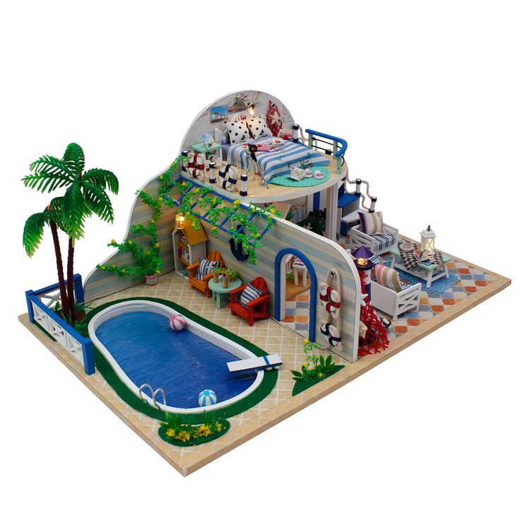 Набор для создания миниатюры (румбокс) «Вилла» (русифицированная версия) — картинка 2