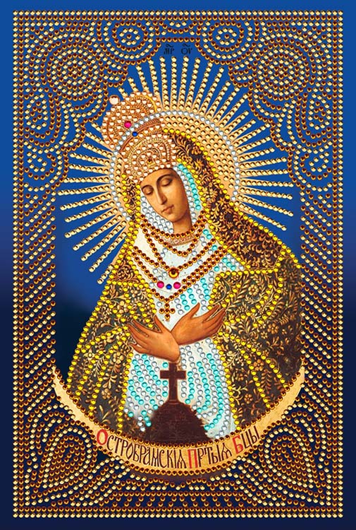Алмазная вышивка «Икона Остробрамская Пресвятая Богородица»