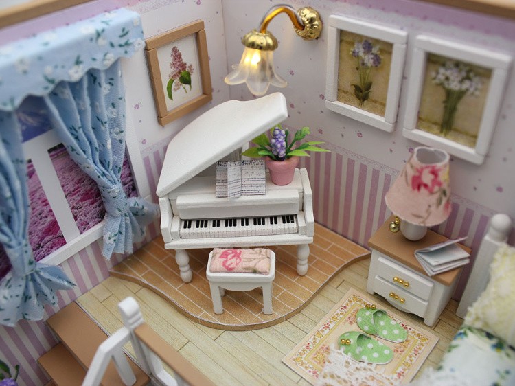 Набор для создания миниатюры (румбокс) «Музыкальная комната» — картинка 7