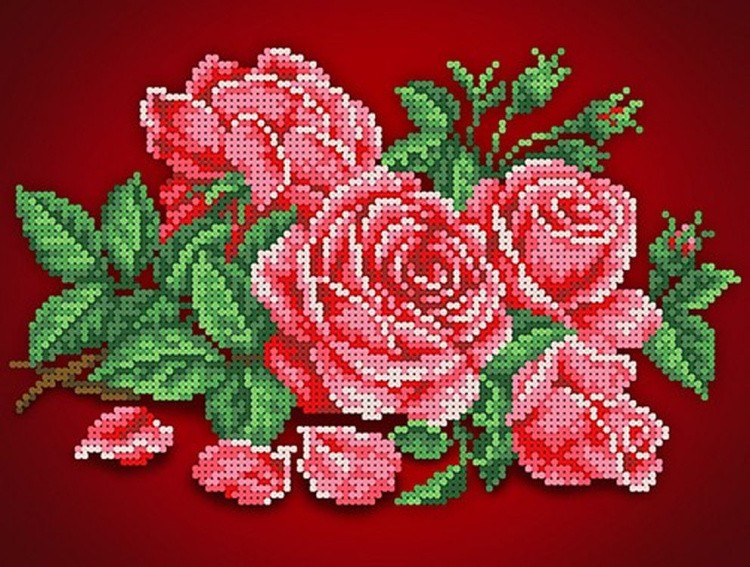 Рисунок на ткани «Аромат розы»