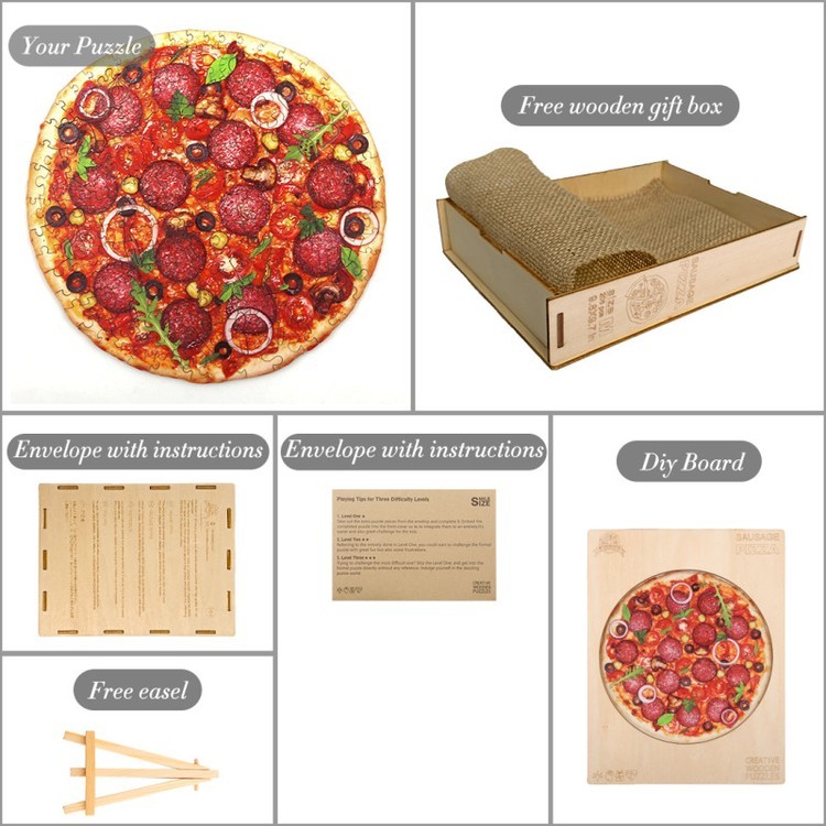 Деревянные пазлы «Пепперонисимо L», Woodbests — картинка 5