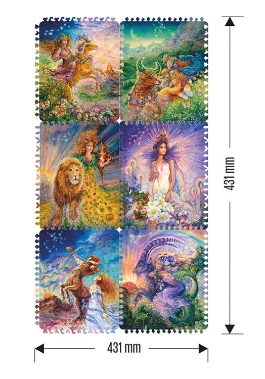 Деревянные пазлы DAVICI «Знаки зодиака. Стихии Земли и Огня» — картинка 2