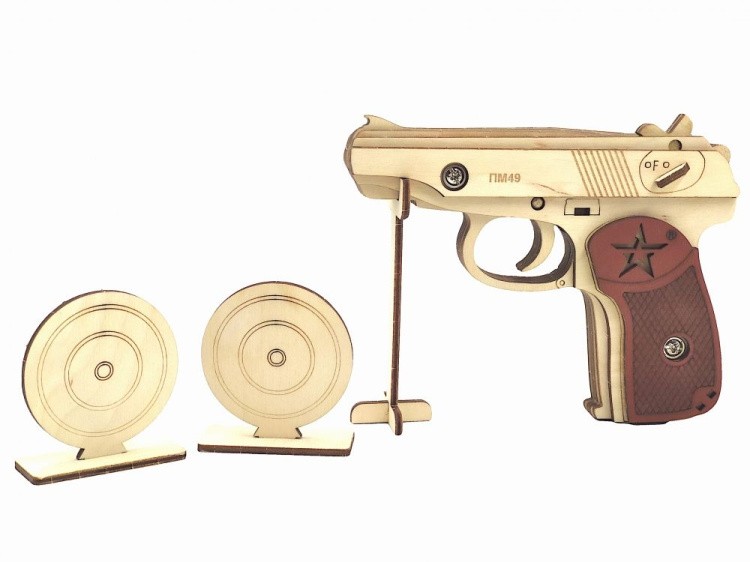 Конструктор из дерева «Пистолет ПМ», Армия России — картинка 3
