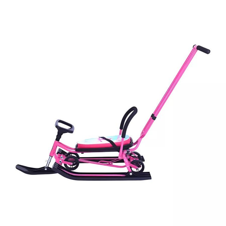 Снегокат детский 111 Mobile с ручкой (Принцесса) — картинка 6