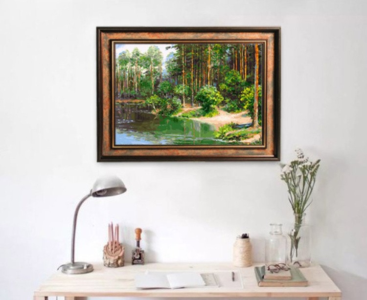 Картина по номерам «У озера» — картинка 6