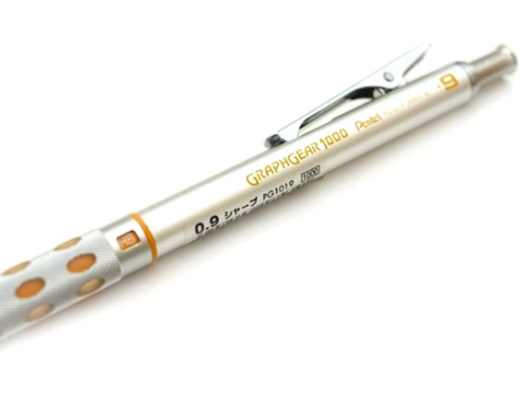 Карандаш автоматический профессиональный GRAPHGEAR 1000 0,9 мм, НВ, Pentel — картинка 3