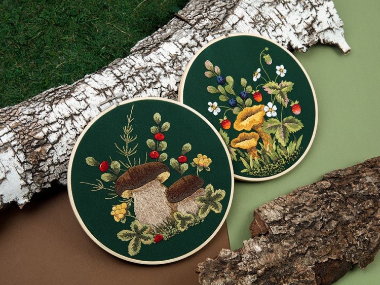 Набор для вышивания «Грибы. Лисички» — картинка 9