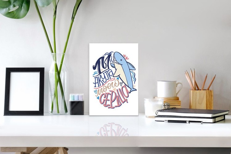 Картина по номерам «Ты - акула моего сердца» — картинка 4