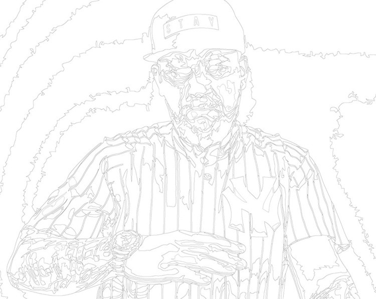 Картина по номерам «Рэпер Баста Василий Вакуленко 7» — картинка 3