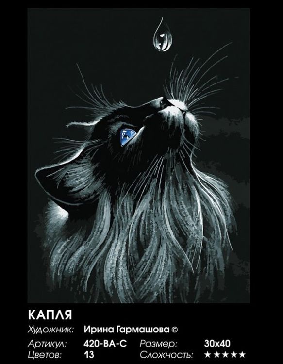Картина по номерам «Капля» — картинка 2