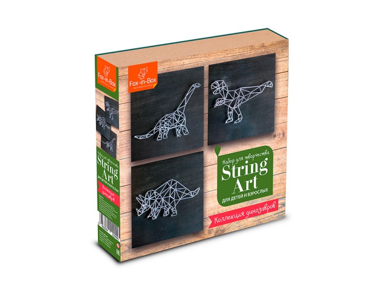 Набор для творчества STRING ART «Коллекция динозавров» — картинка 2