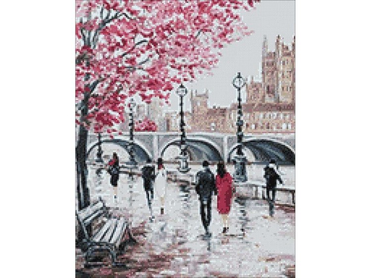 Алмазная вышивка «Городской мост» — картинка 3
