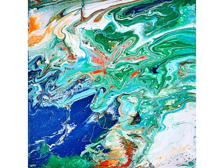 Набор для рисования жидким акрилом Флюид Арт Планета Земля, Molly — картинка 7