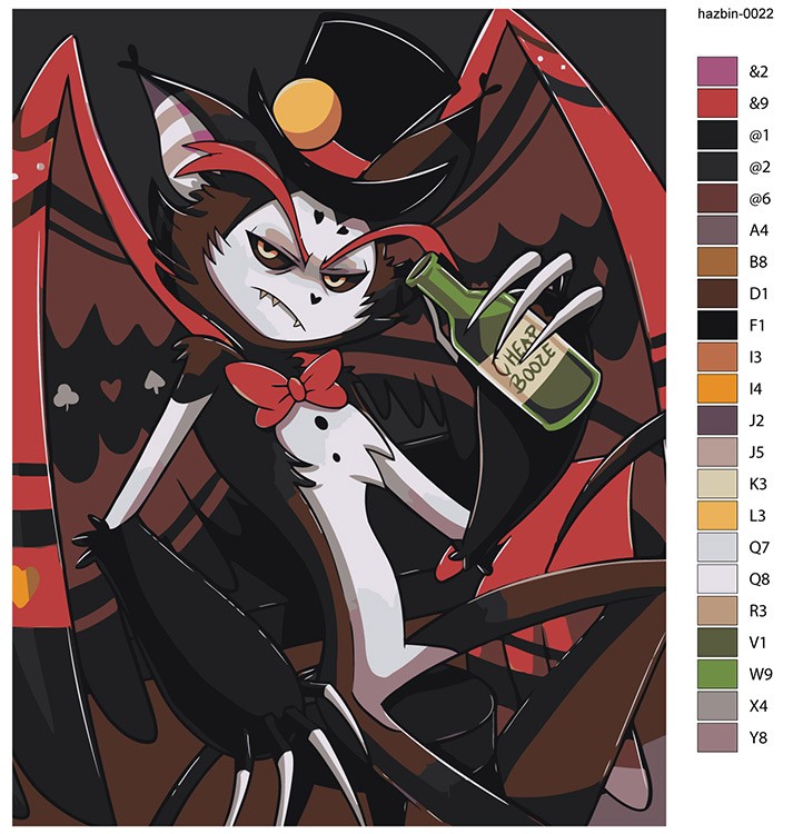 Картина по номерам «Отель Хазбин (Харбин): Хаск 40x50» — картинка 2