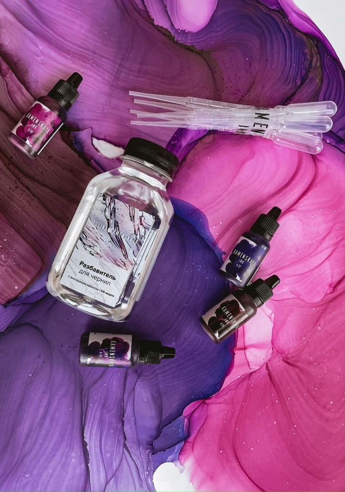 Набор для рисования алкогольными чернилами № 12, Kamenskaya Ink — картинка 2