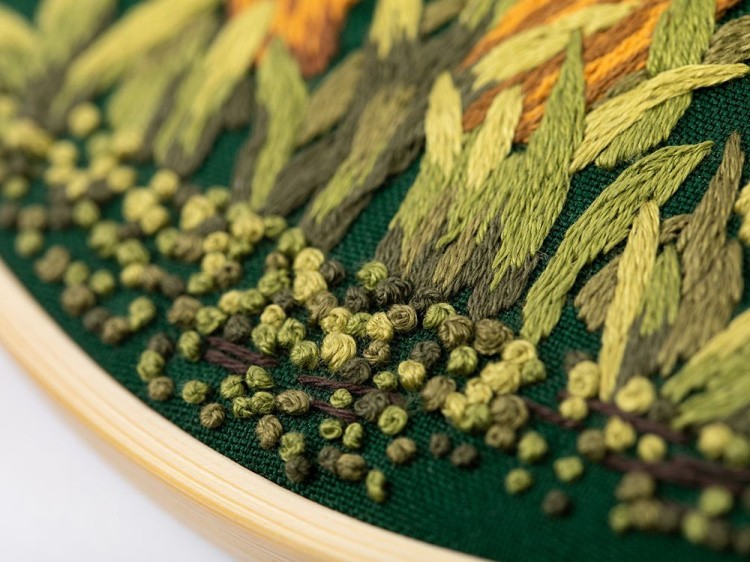 Набор для вышивания «Грибы. Лисички» — картинка 4