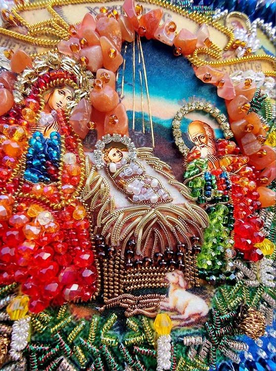 Набор для вышивания хрустальными бусинами «Рождество Христово» — картинка 2