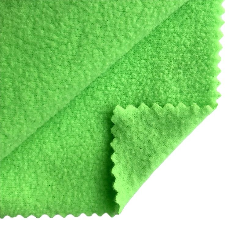 Ткань флис 2-х ст., 10 м x 150 см, 190 г/м², цвет: зеленый неон, TBY