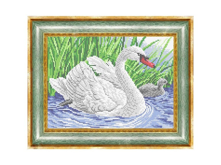 Рисунок на ткани «На пруду»