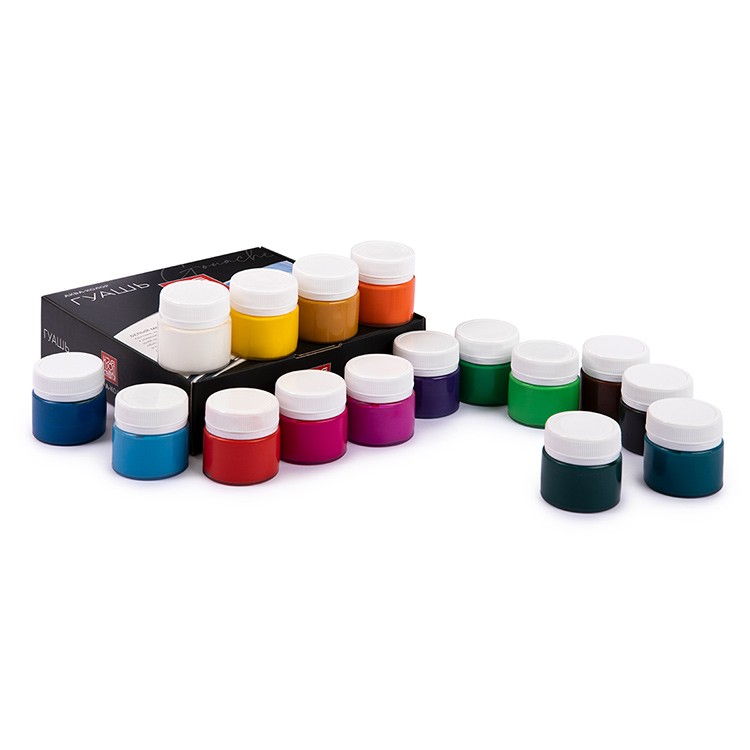 Набор гуашевых красок Аква-колор «Изостудия», 16 цветов — картинка 5