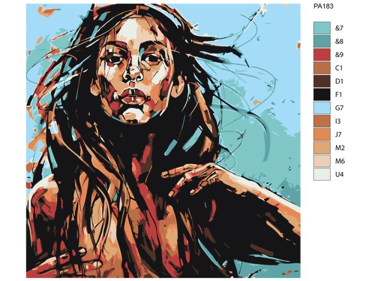 Картина по номерам «Стальная леди» — картинка 2