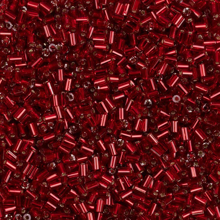 Бисер Чехия BUGLES 351-12001 2,3 мм 1&quot;, 50 г, цвет: 97070 красный