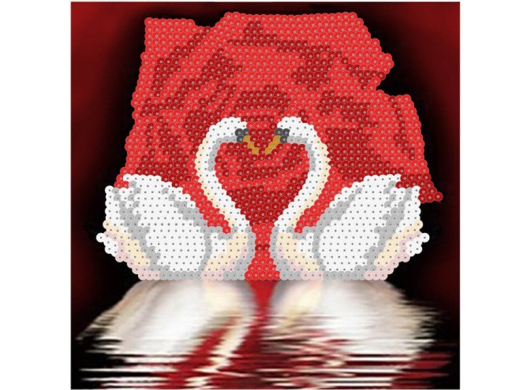 Мозаика из пайеток «Лебеди» — картинка 3