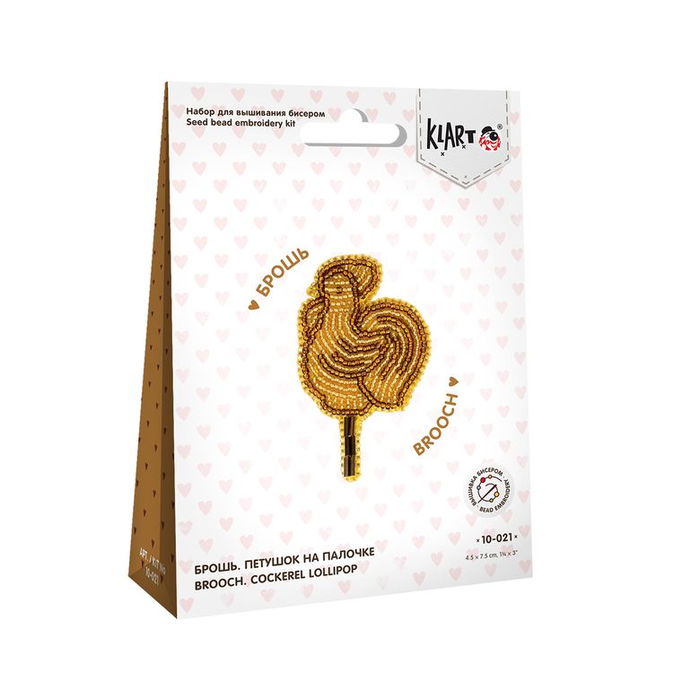 Набор для вышивания «Брошь. Петушок на палочке» — картинка 4
