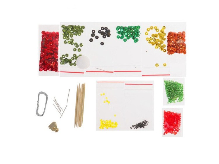 Картина на холсте из пайеток «Маки» — картинка 5